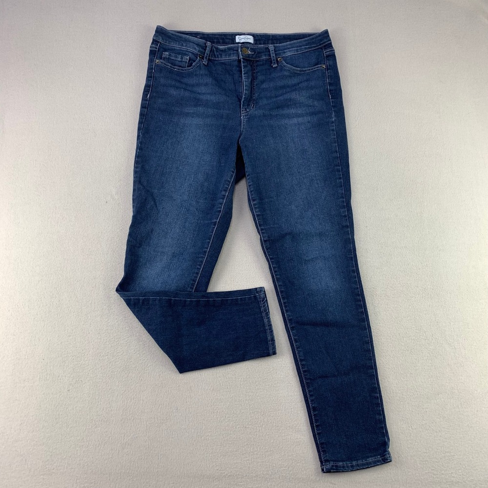 Jessica Simpson Skinny Jeans Women 12 Blue Denim Casual Stretch